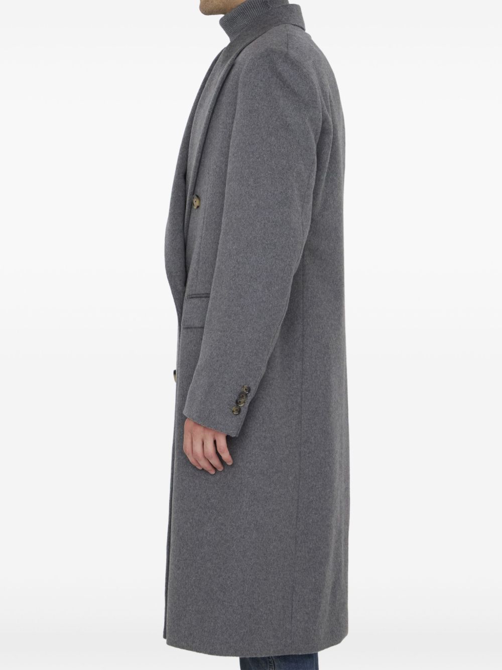 Lardini double-breasted coat - Grijs