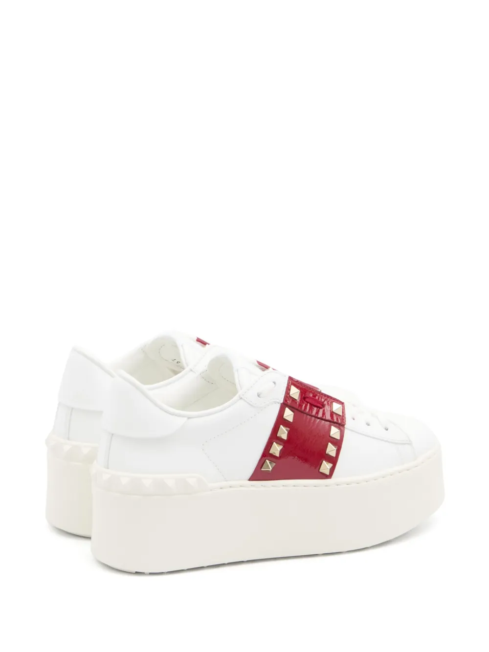 Valentino Garavani Rockstud Untitled sneakers met plateauzool Wit