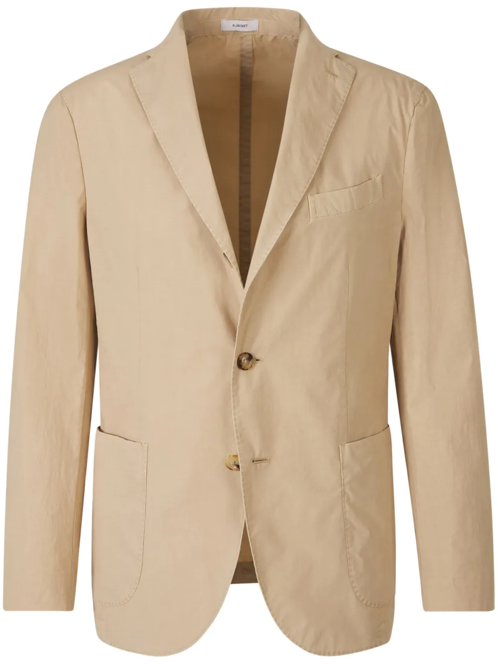 cotton single-breasted blazer