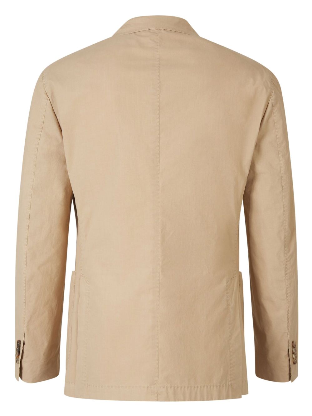 Boglioli Katoenen blazer met enkele rij knopen - Beige