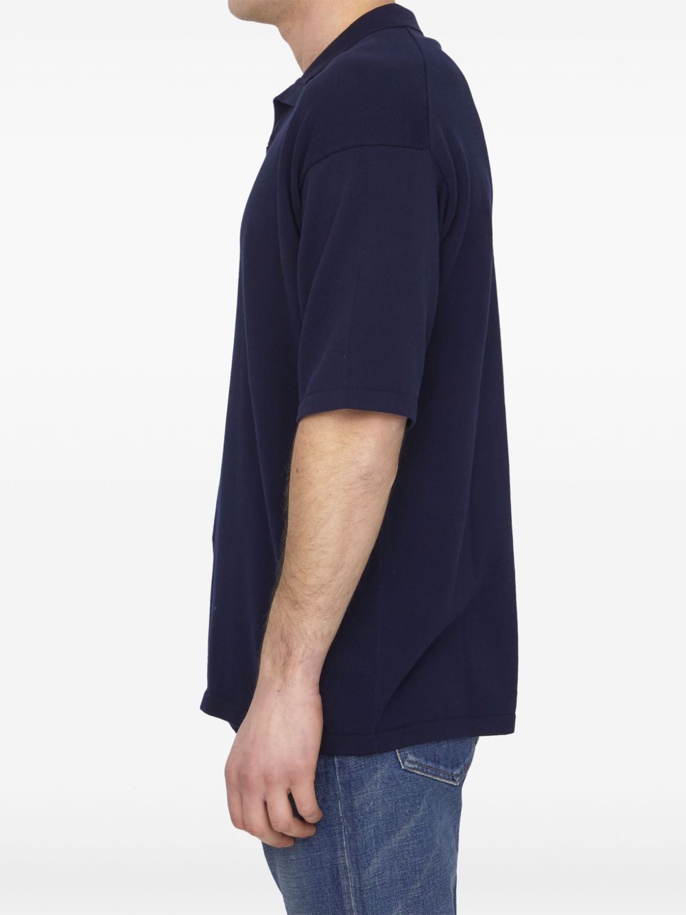 Roberto Collina Katoenen poloshirt - Blauw