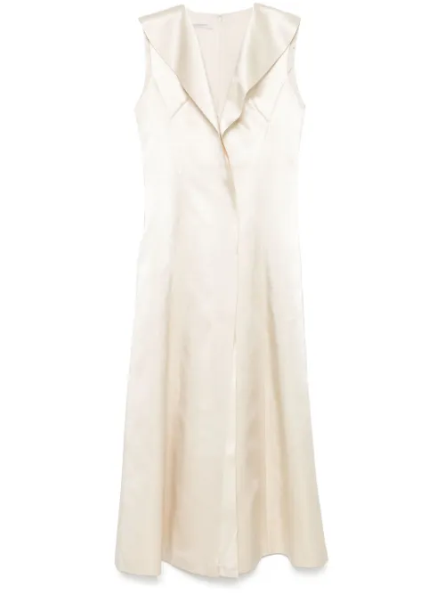Robe en satin à coupe mi-longue - Philosophy Di Lorenzo Serafini - Modalova
