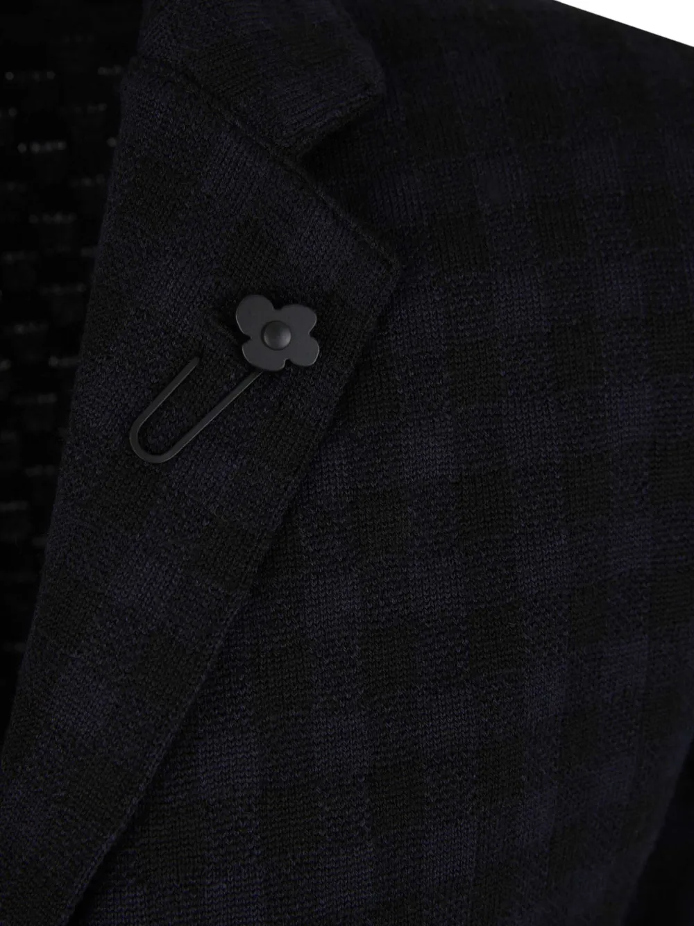 Lardini Geruite blazer Blauw