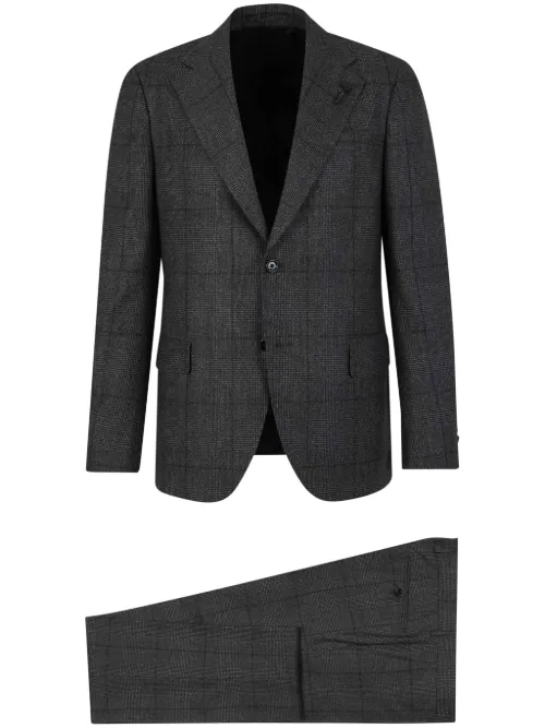 Lardini costume à carreaux - Gris - Lardini - Modalova