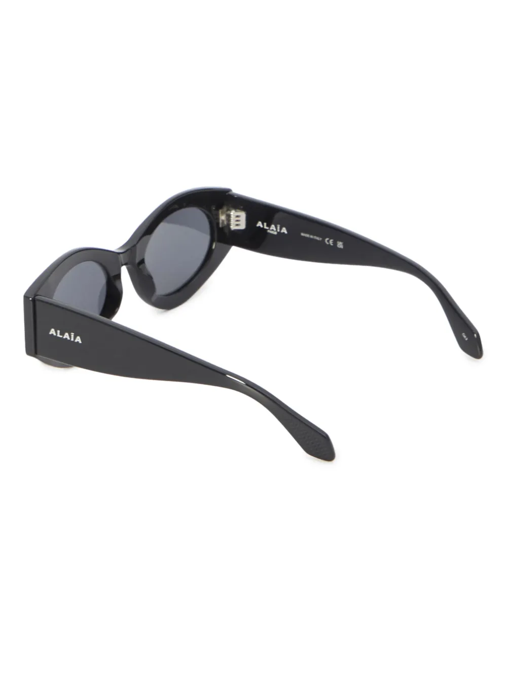 Alaia Eyewear Zonnebril met ovalen montuur Zwart