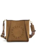 Stella McCartney logo-perforated crossbody bag - Brown