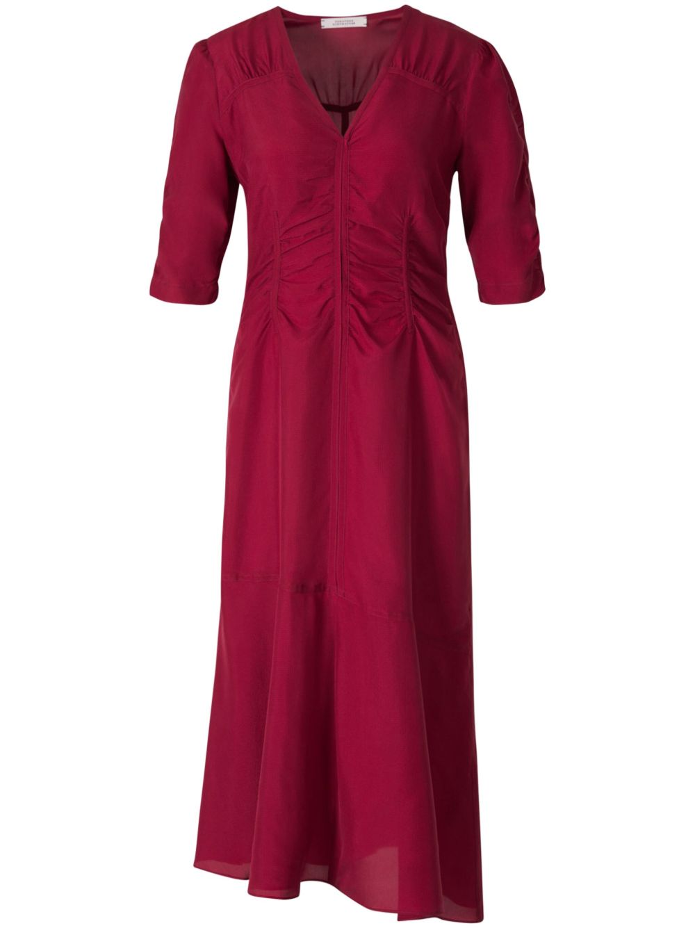 Dorothee Schumacher silk maxi dress Rood