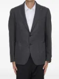 Tagliatore brooch-detail blazer - Grey