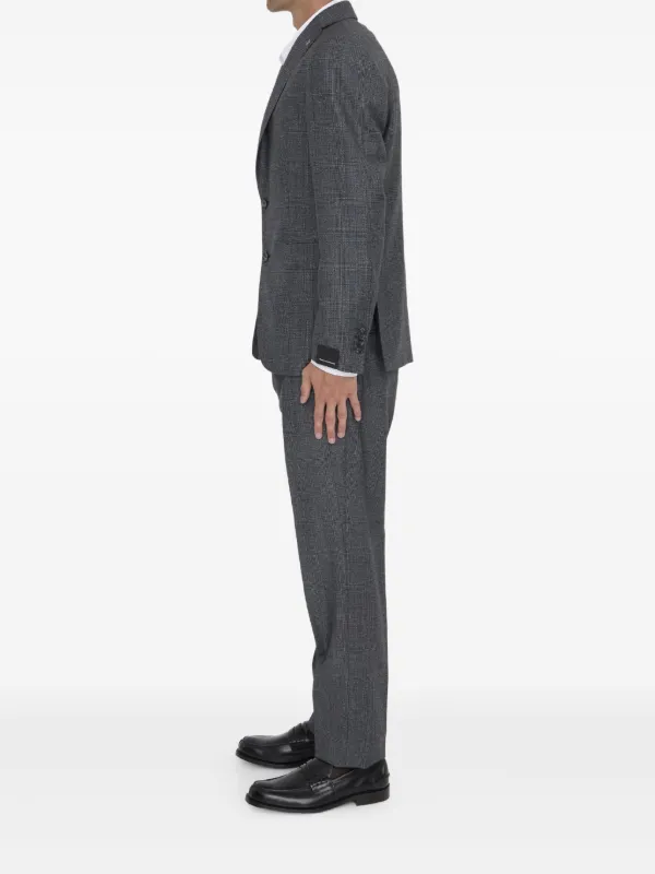 Tagliatore Virgin Wool two-piece Suit | Grey | FARFETCH PH