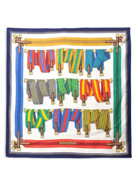 Hermès Pre-Owned mascada de seda Les Sangles by J.Metz 1990