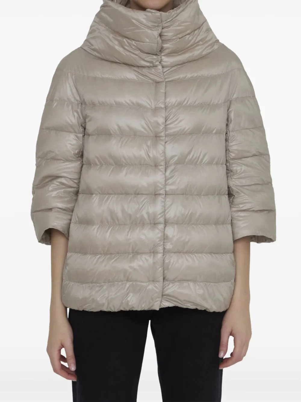 zip-up down jacket