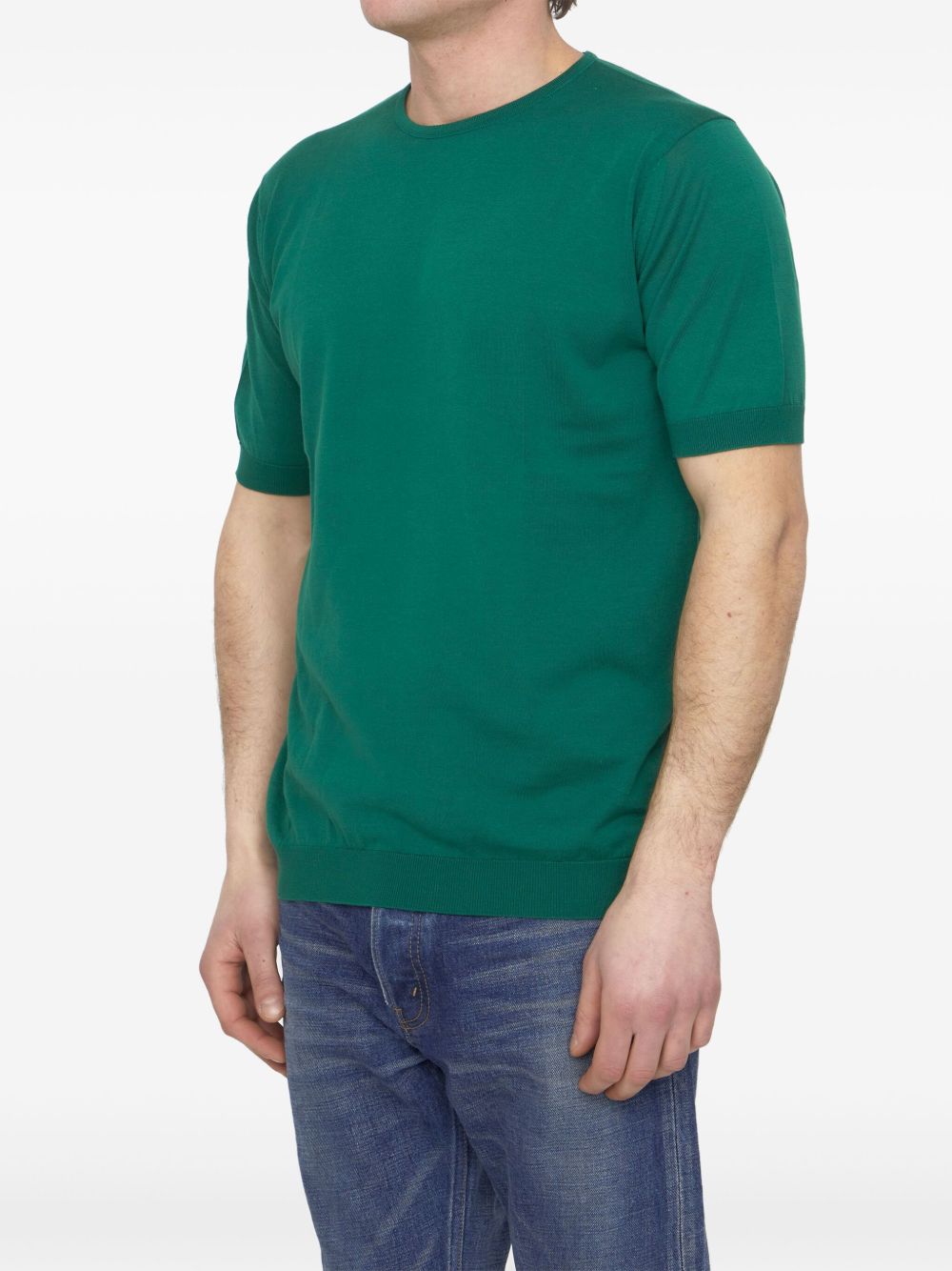 John Smedley Trui met korte mouwen - Groen