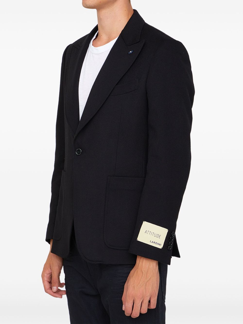 Lardini single-breasted blazer - Zwart