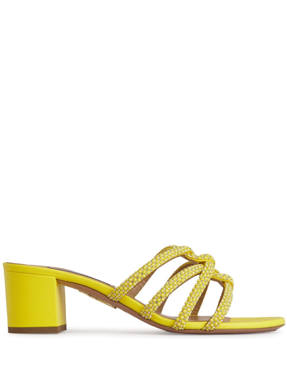 Aquazzura 60mm Moondust mules Yellow