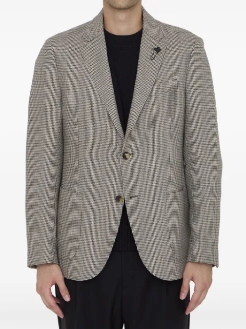 Lardini houndstooth-pattern blazer
