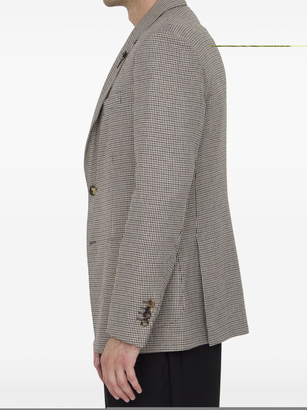 Lardini houndstooth-pattern blazer - Beige