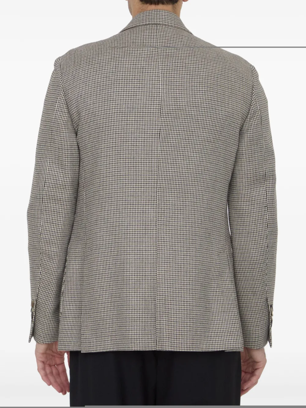 Lardini Blazer met pied-de-poule print Beige