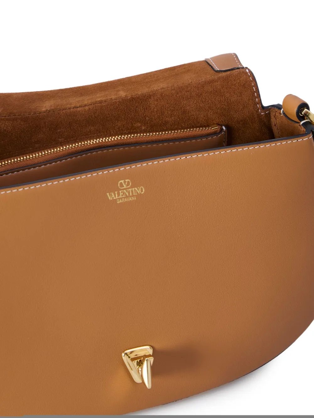 Valentino Garavani Ohval kleine schoudertas Bruin