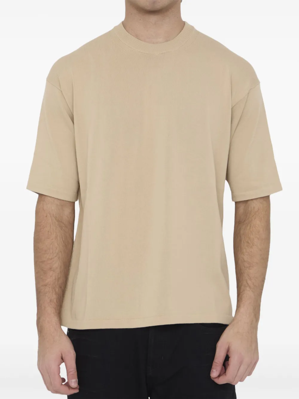 drop-shoulder cotton t-shirt