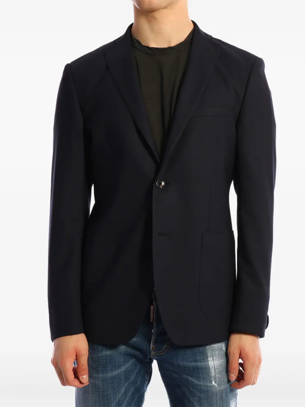 single-breasted blazer