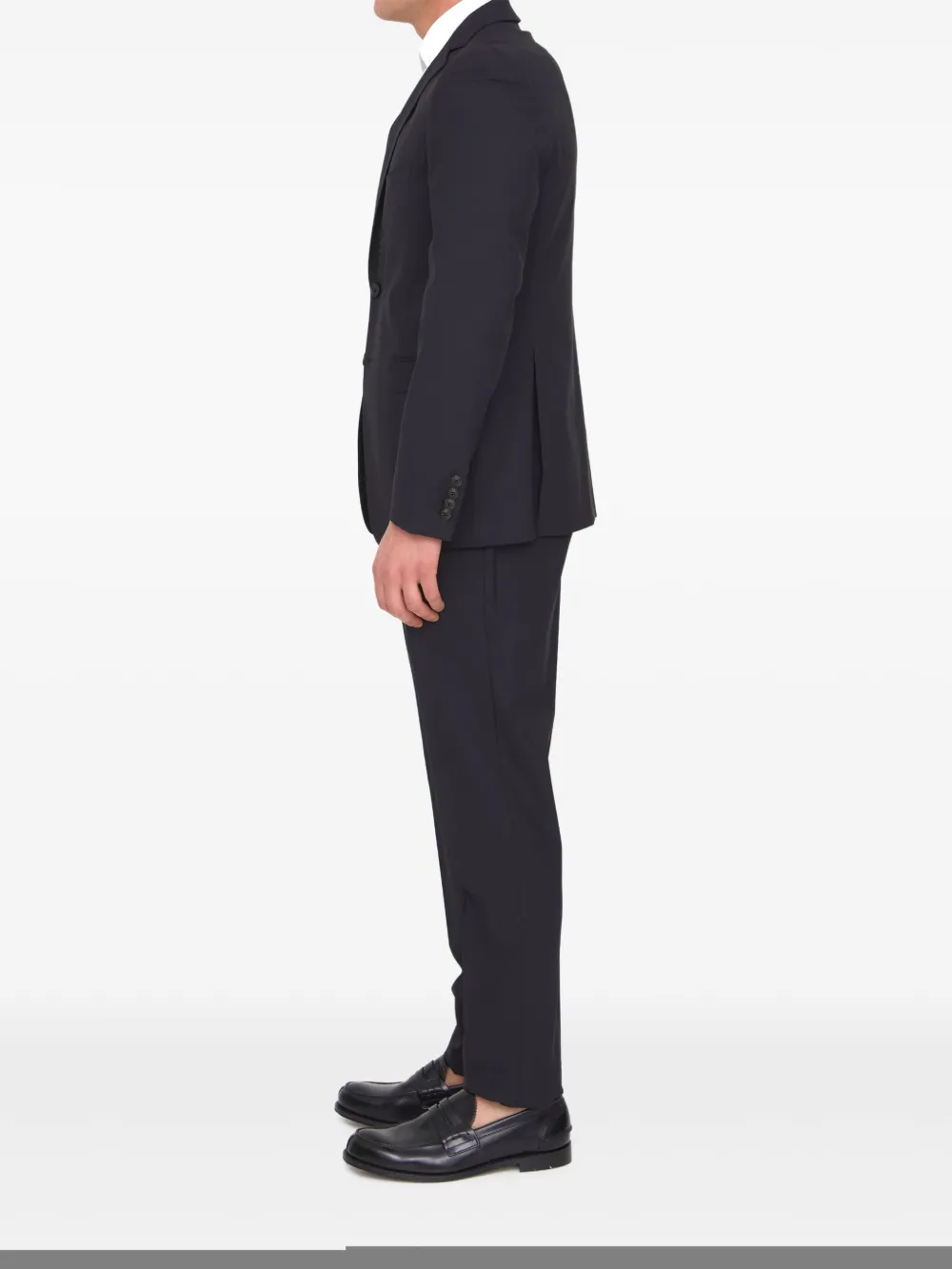 Tonello Virgin Wool-blend Suit In 黑色