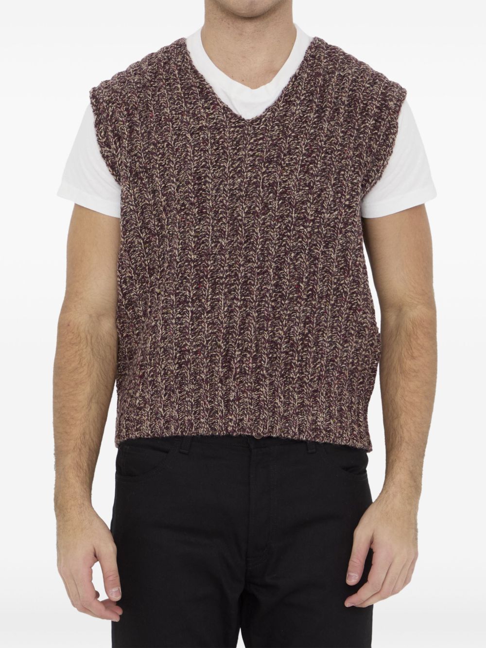 Maison Margiela knit vest - Red