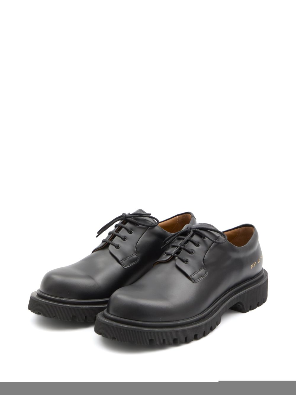 Common Projects Leren derby schoenen - Zwart