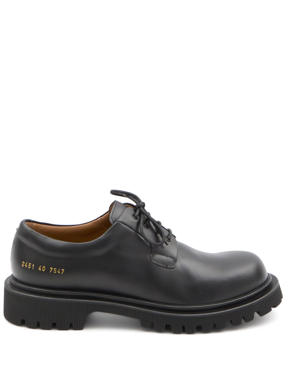 Common Projects Leren derby schoenen Zwart