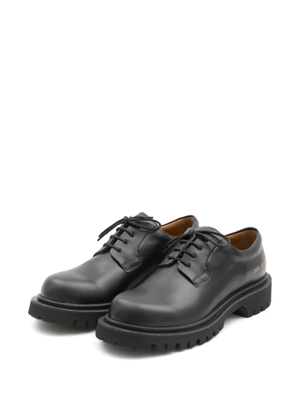 Common Projects leather derby shoes Black