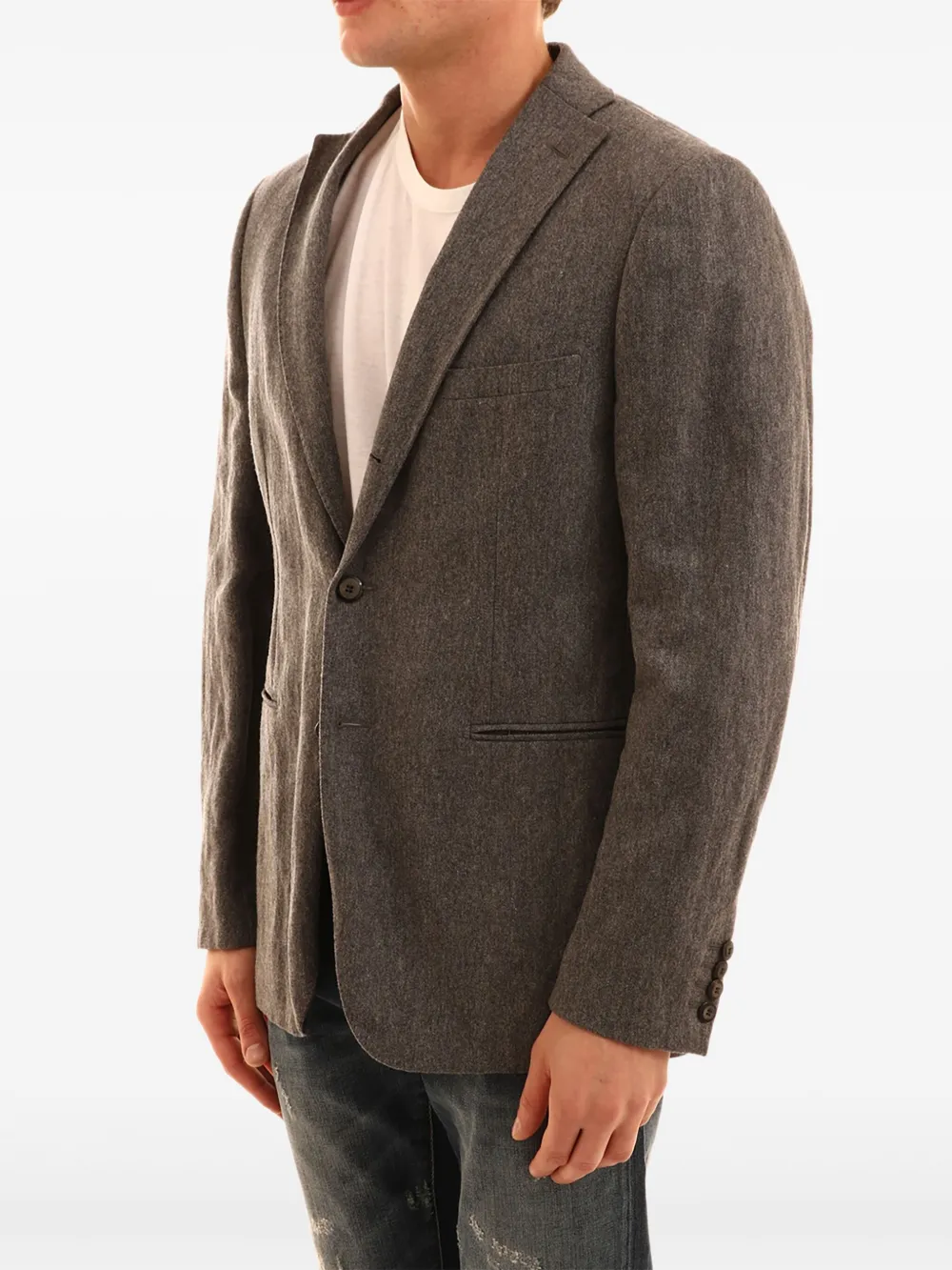 single-breasted blazer