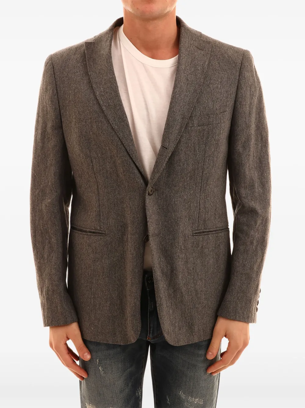 Tonello single-breasted blazer | Grey | Image 1