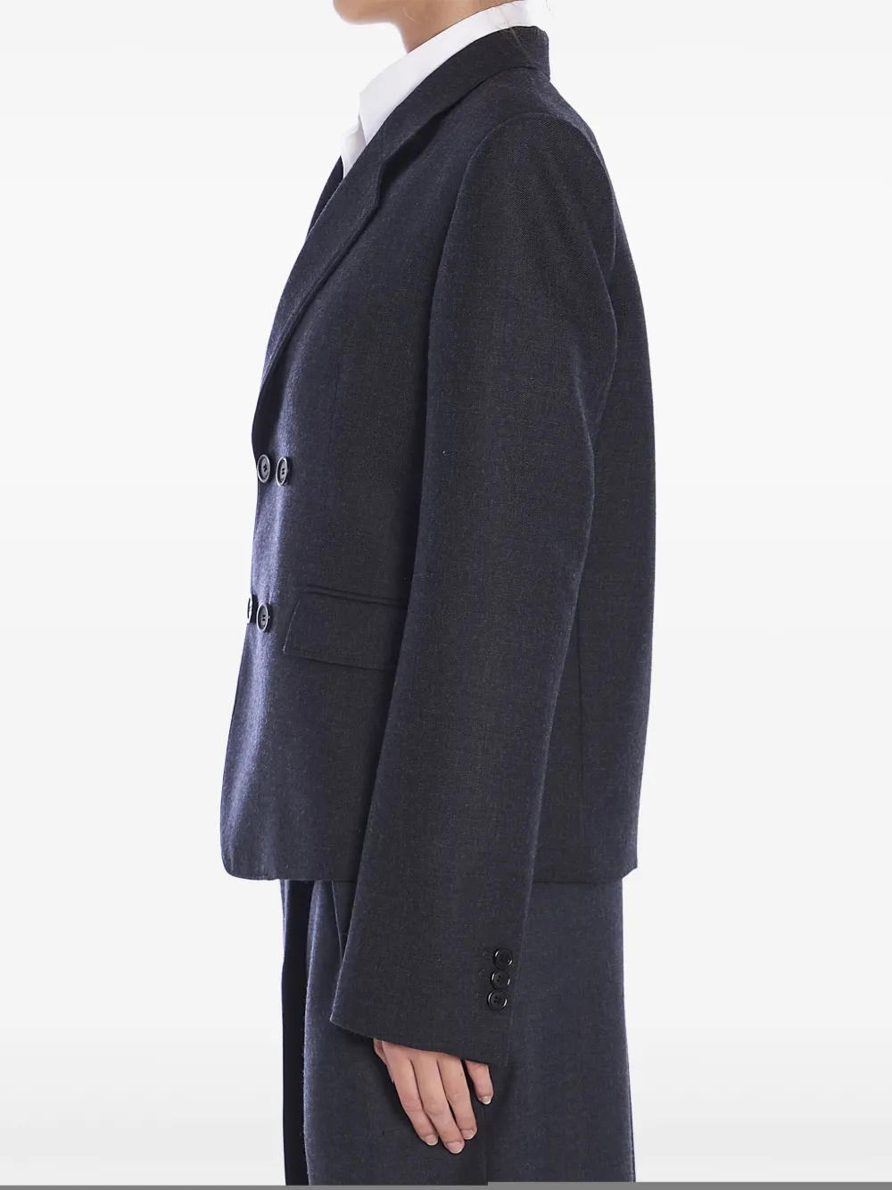 Loewe Short Jacket In Wool In Grey