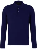 Zanone long-sleeve polo shirt - Blue