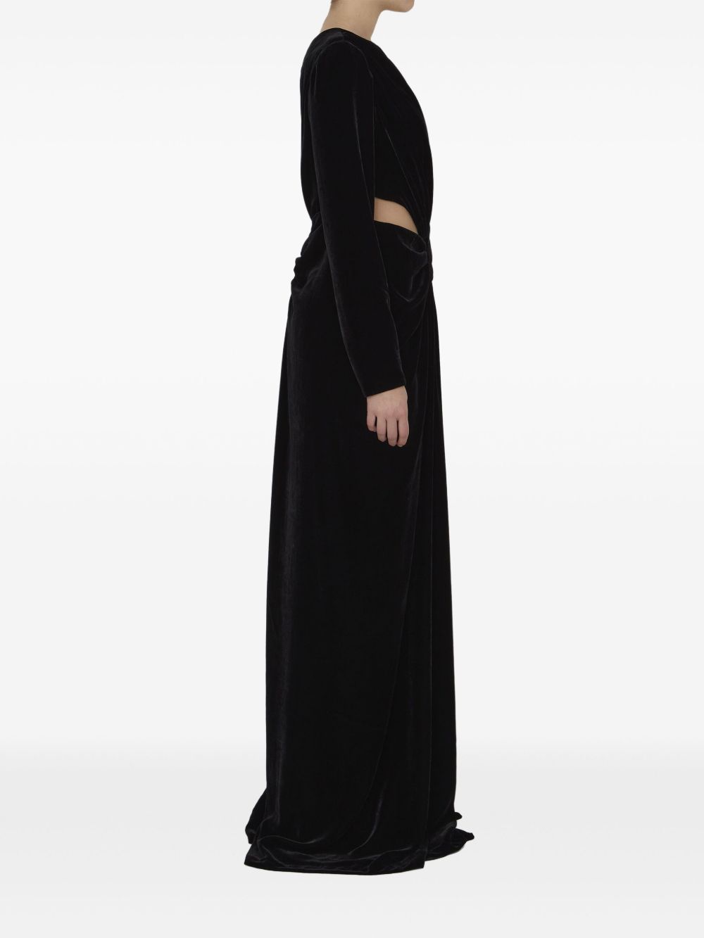 Costarellos velvet dress - Zwart