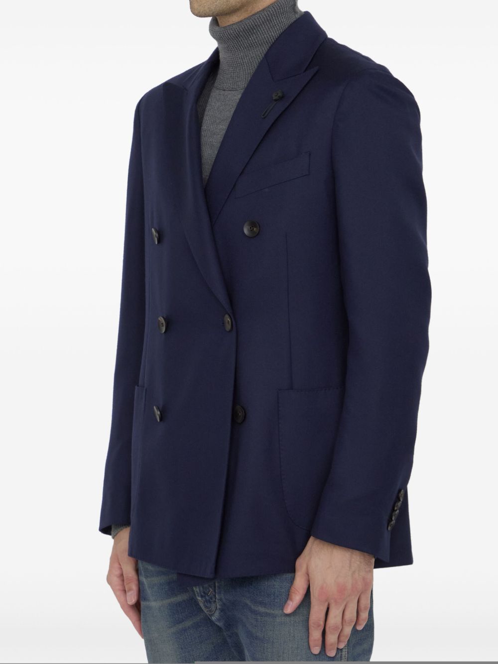 Lardini Jack met dubbele rij knopen - Blauw