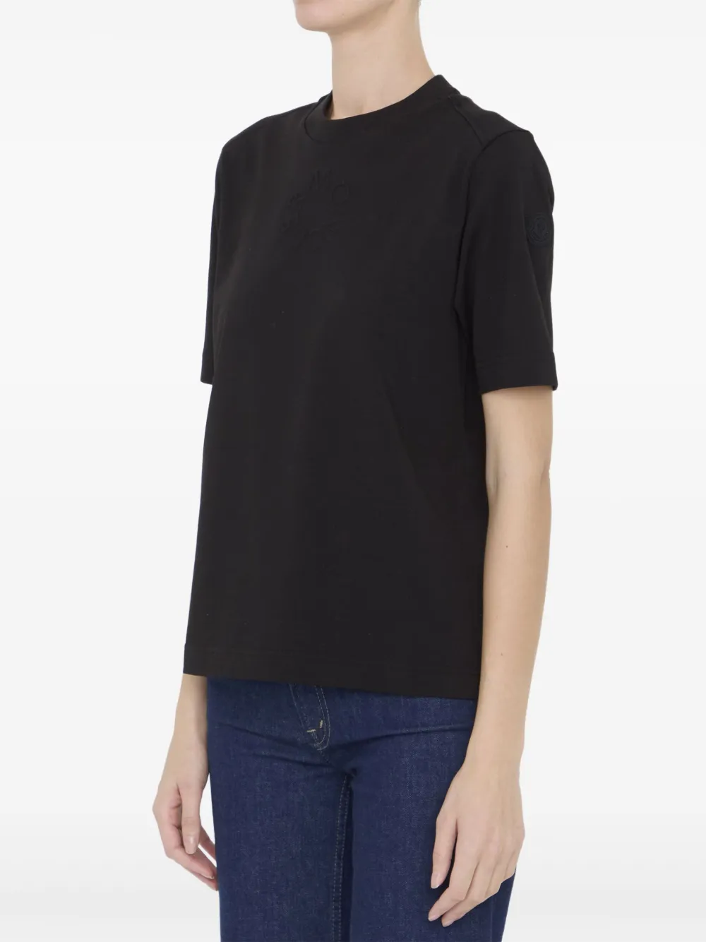 Moncler Katoenen T-shirt Zwart