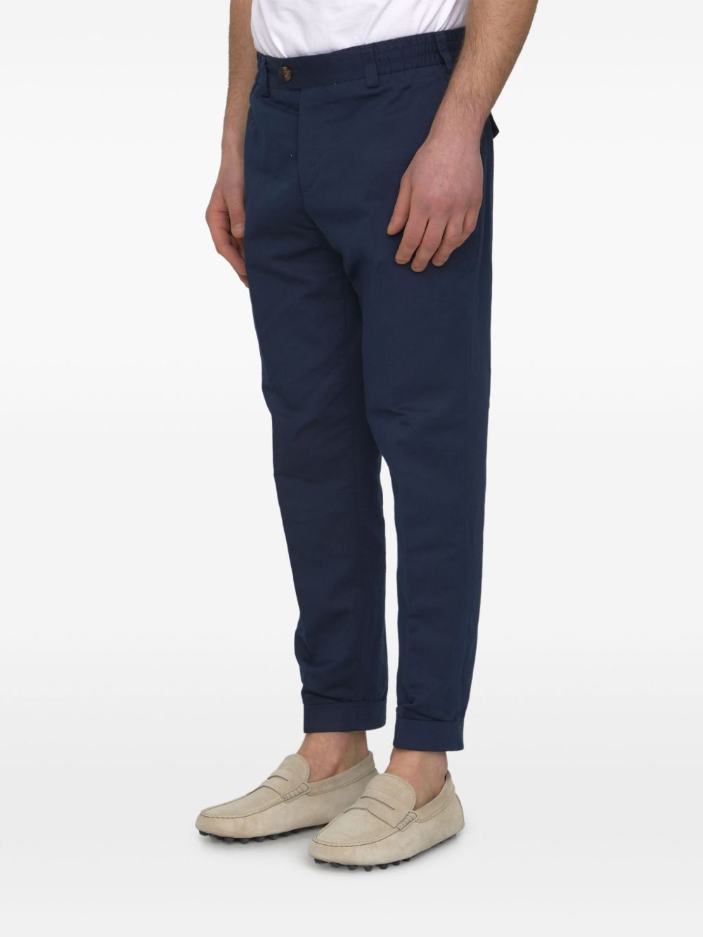 PT Torino Geplooide chino - Blauw