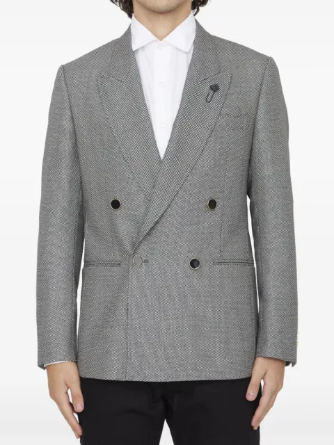 Lardini double-breasted wool jacket