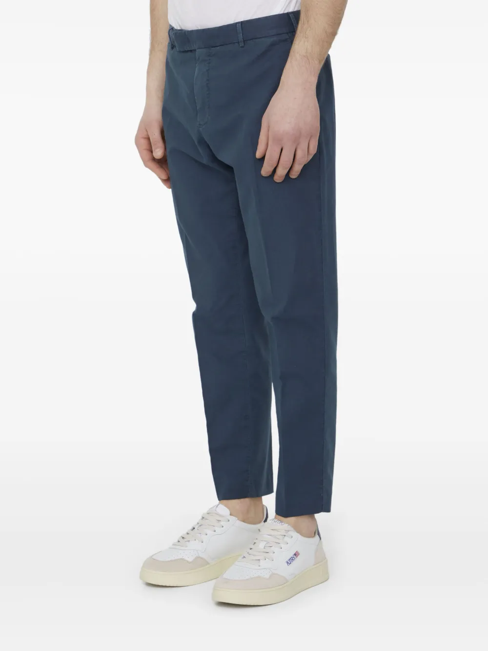 PT Torino Cropped broek met toelopende pijpen - Blauw