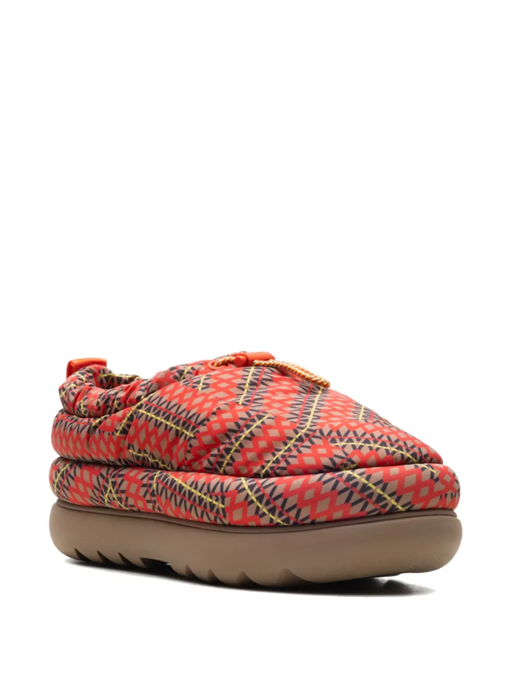 Ugg Maxi Heritage Braid Slippers In Red