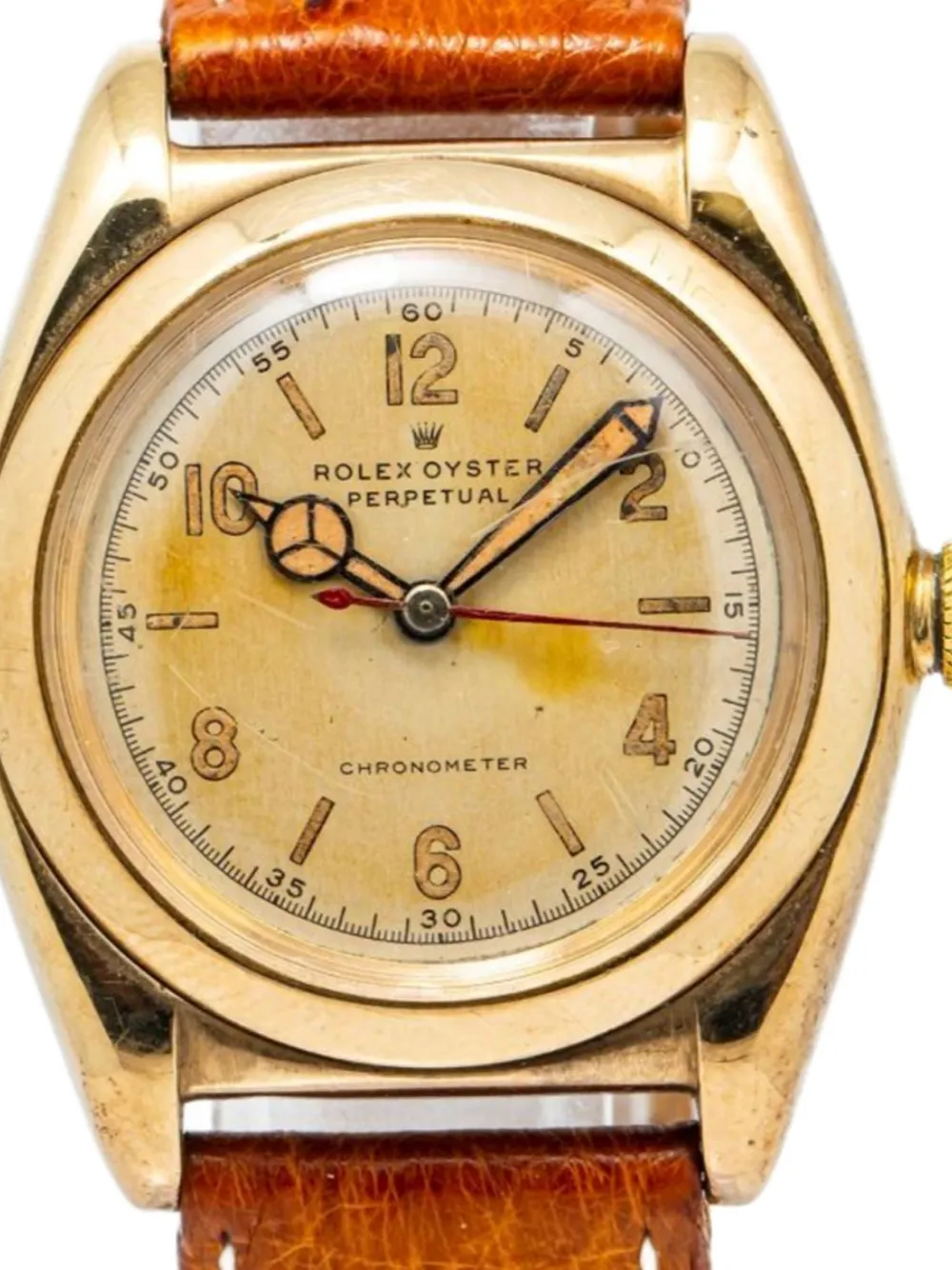 Pre-owned Rolex Oyster Perpetual 32mm In Gold