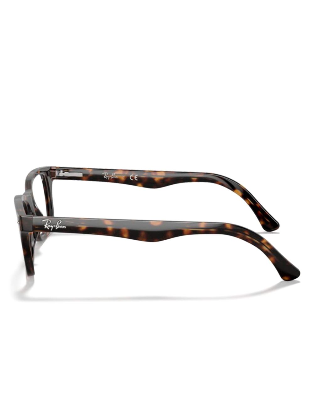 Ray-Ban logo-lettering glasses - Bruin