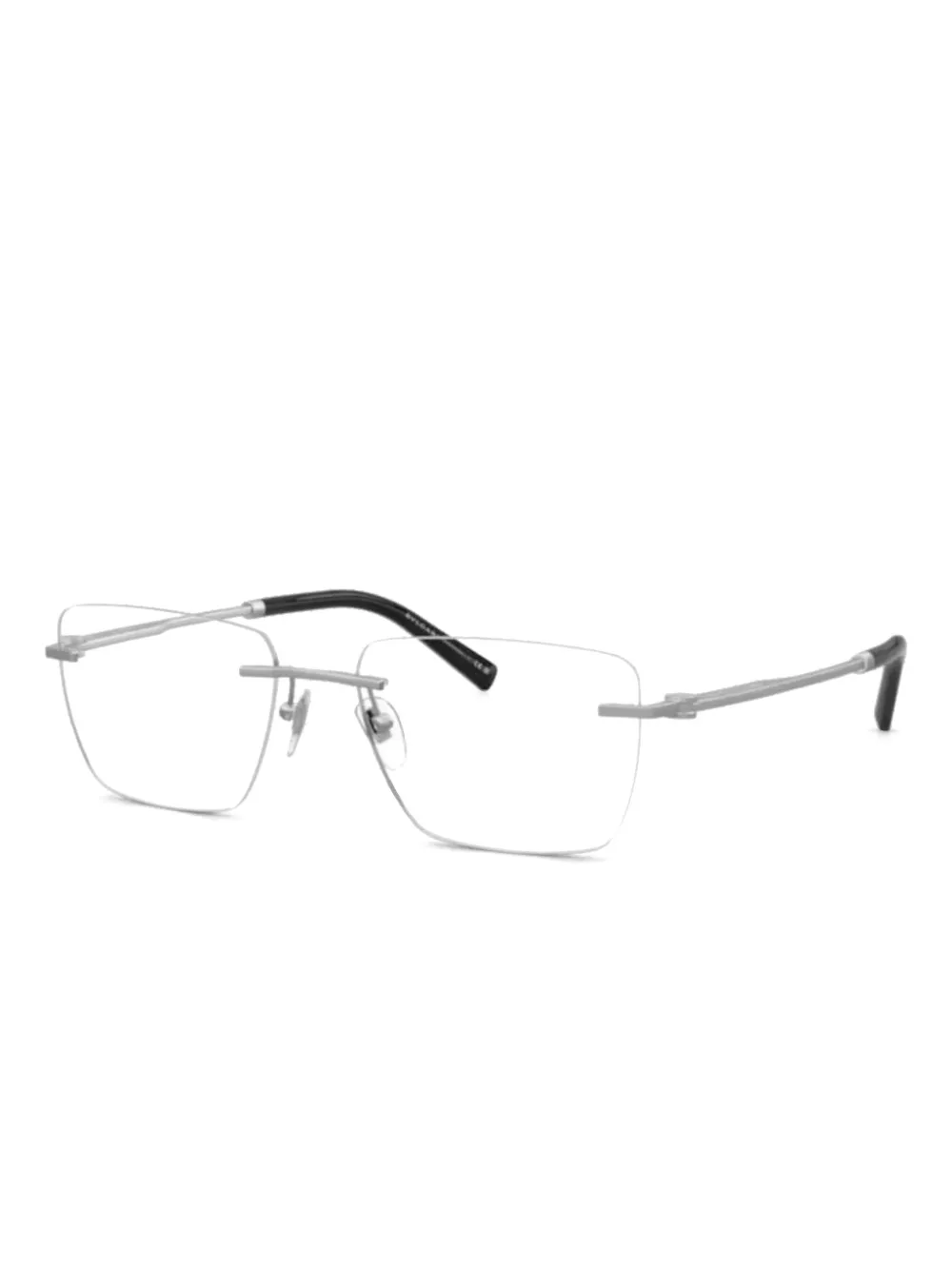 Bvlgari lunettes de vue rectangulaires | argent | Image 1