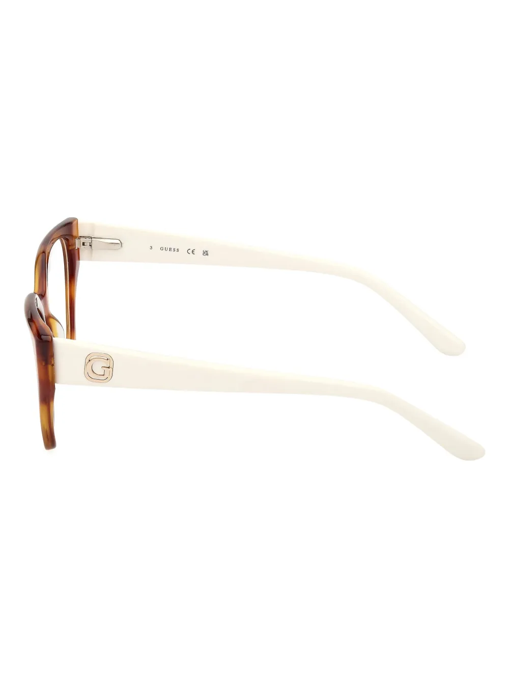 GUESS EYEWEAR Bril met schildpadschild design Beige