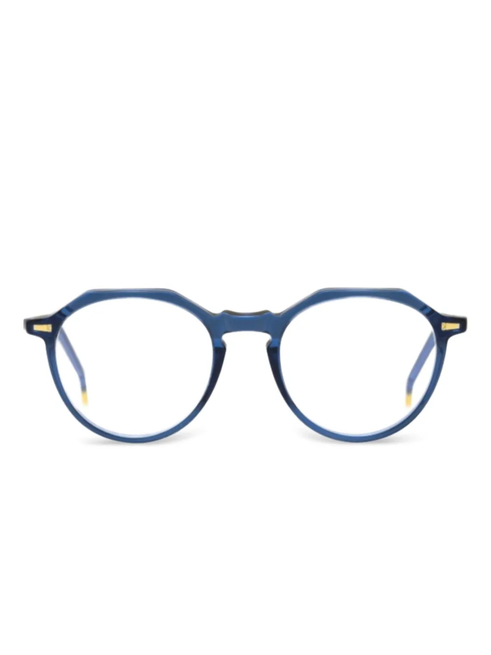 KYme lunettes de vue Owen à monture ronde | bleu | Image 1