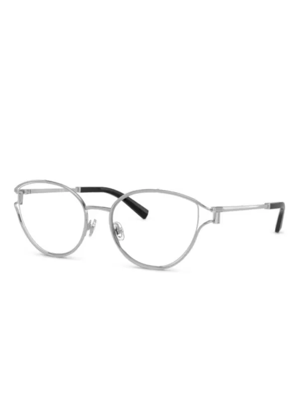 Tiffany & Co. オーバル眼鏡フレーム | シルバートーン | FARFETCH JP