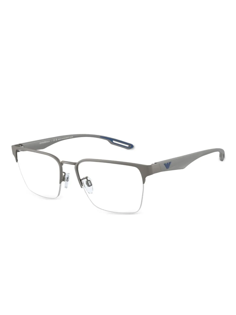 Emporio Armani square-frame glasses | Grey | Image 1