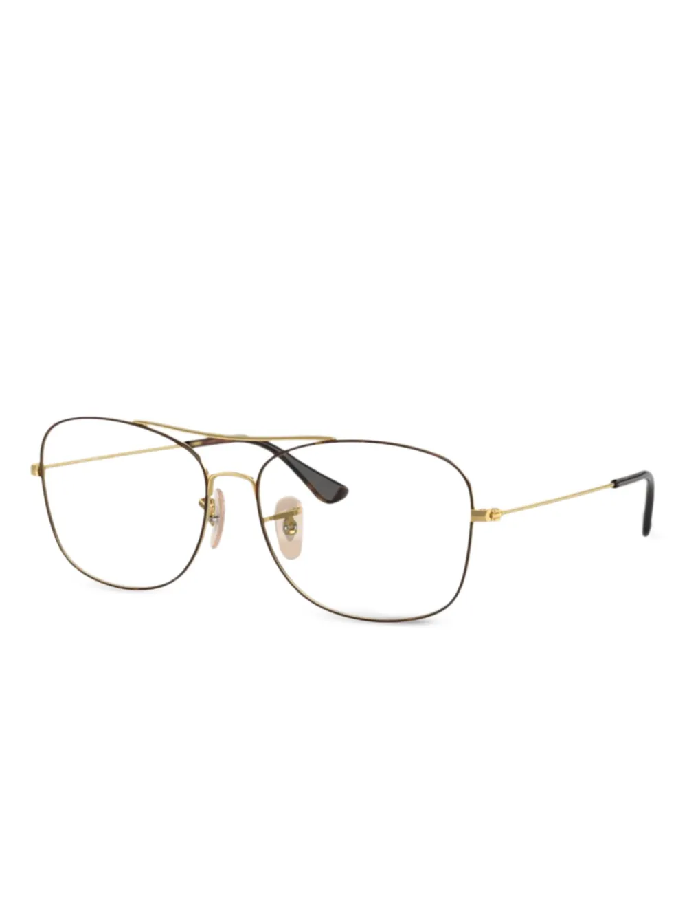 Ray-Ban square-frame glasses | Gold | Image 1