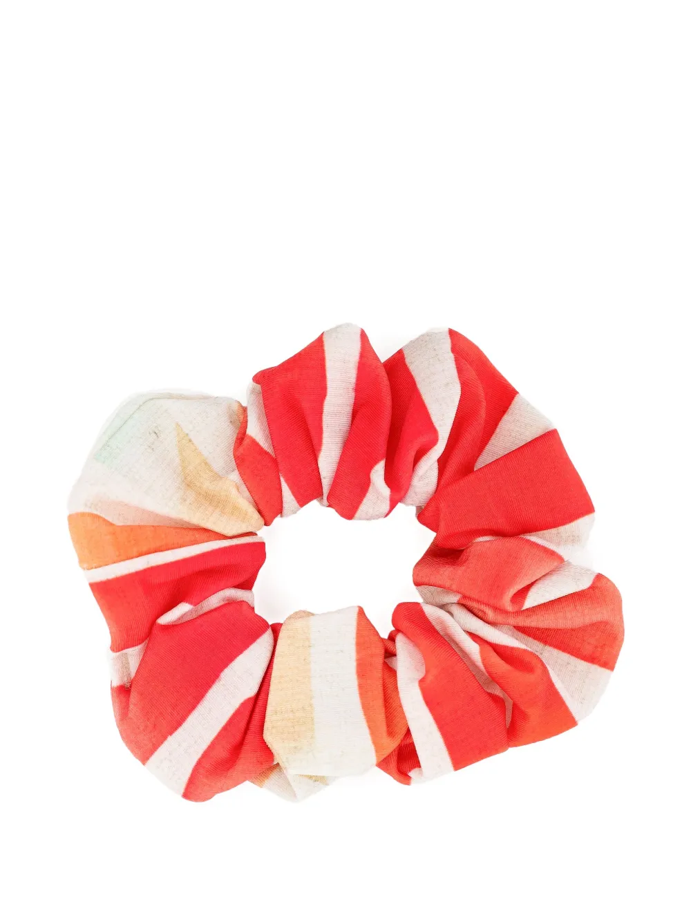 Lygia & Nanny striped scrunchie Oranje