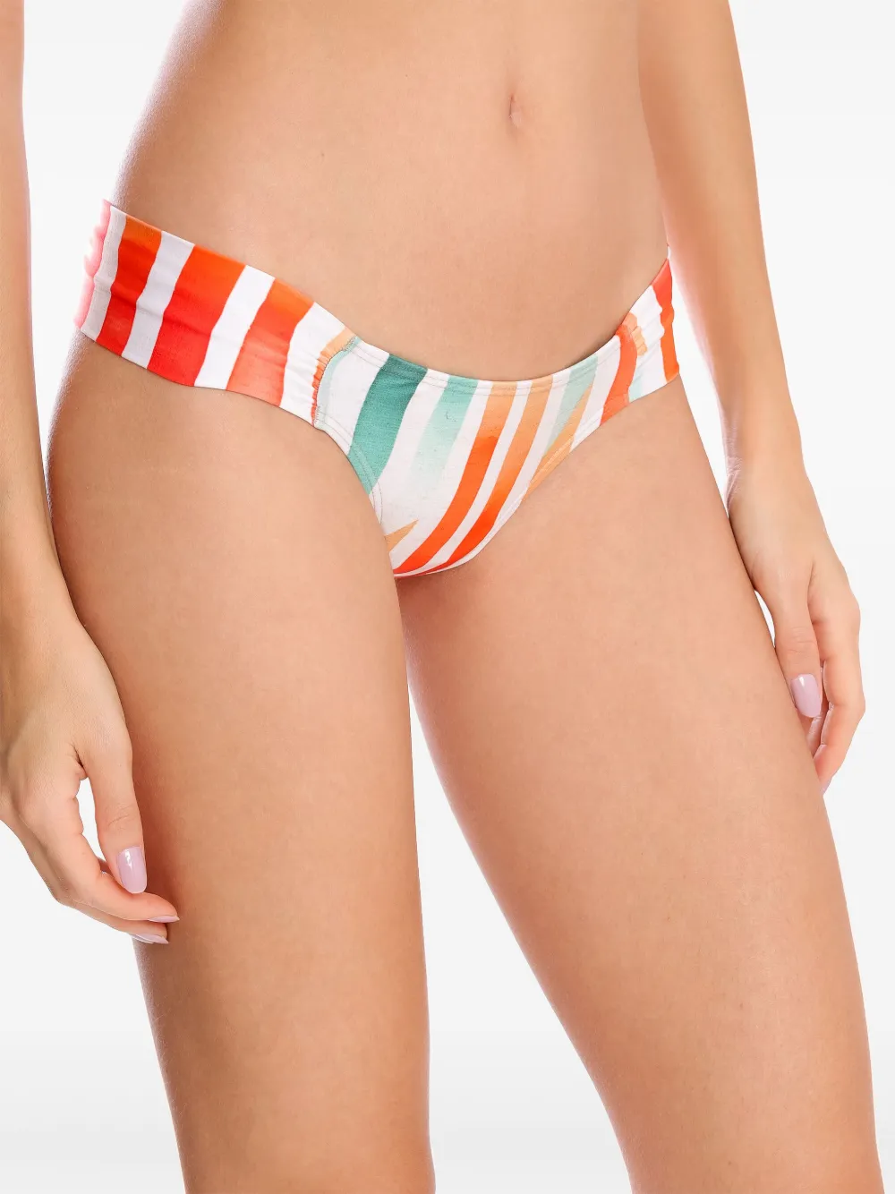 Lygia & Nanny Bikinislip met print - Wit